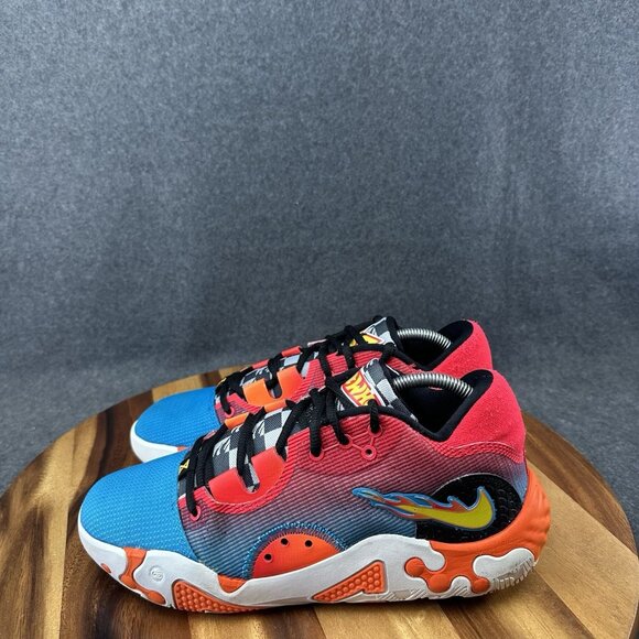 Nike Paul George PG 6 NRG Hot Wheels Laser Blue/Orange DH8446-400 Mens Size 8 - Picture 5 of 10